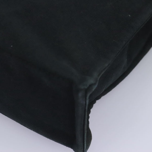 HERMES Fourre Tout MM Hand Bag Canvas Black Auth ep7392