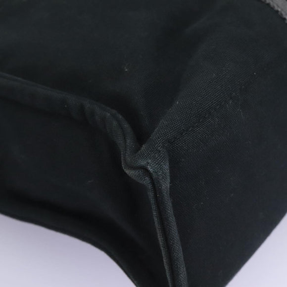 HERMES Fourre Tout MM Hand Bag Canvas Black Auth ep7392