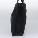 HERMES Fourre Tout MM Hand Bag Canvas Black Auth ep7392-3