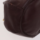 CARTIER Shoulder Bag Leather Red Auth ep7404-16