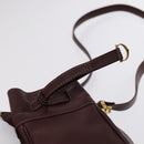 CARTIER Shoulder Bag Leather Red Auth ep7404-10