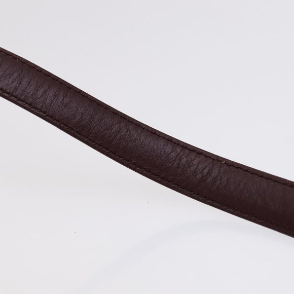 CARTIER Shoulder Bag Leather Red Auth ep7404