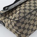 GUCCI GG Canvas Shoulder Bag Black 019 0375 Auth ep7418-14