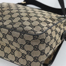 GUCCI GG Canvas Shoulder Bag Black 019 0375 Auth ep7418-15