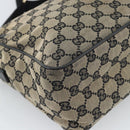 GUCCI GG Canvas Shoulder Bag Black 019 0375 Auth ep7418-16