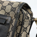GUCCI GG Canvas Shoulder Bag Black 019 0375 Auth ep7418-9