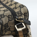GUCCI GG Canvas Shoulder Bag Black 019 0375 Auth ep7418-19