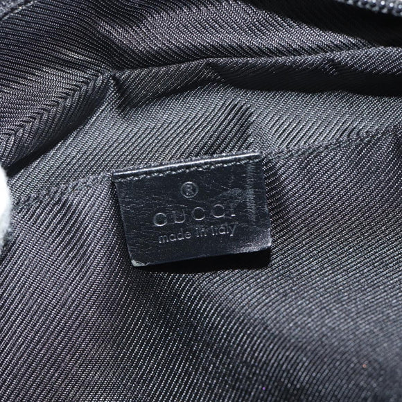 GUCCI GG Canvas Shoulder Bag Black 019 0375 Auth ep7418