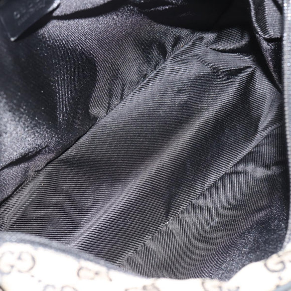 GUCCI GG Canvas Shoulder Bag Black 019 0375 Auth ep7418
