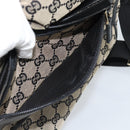 GUCCI GG Canvas Shoulder Bag Black 019 0375 Auth ep7418-24