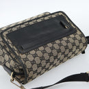 GUCCI GG Canvas Shoulder Bag Black 019 0375 Auth ep7418-6