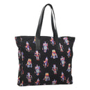 PRADA Tote Bag Nylon Black Silver Auth ep7424-1