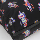 PRADA Tote Bag Nylon Black Silver Auth ep7424-14