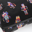 PRADA Tote Bag Nylon Black Silver Auth ep7424-16