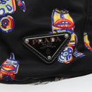 PRADA Tote Bag Nylon Black Silver Auth ep7424-17