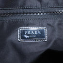PRADA Tote Bag Nylon Black Silver Auth ep7424-18