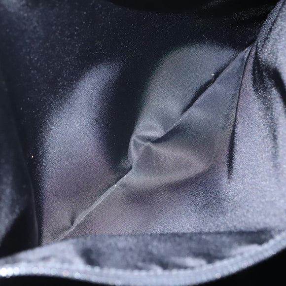 PRADA Tote Bag Nylon Black Silver Auth ep7424