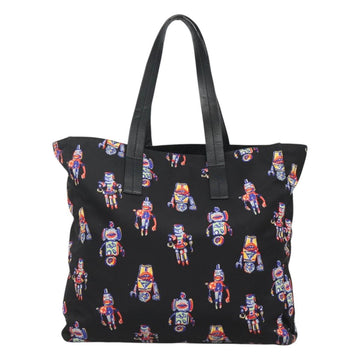 PRADA Tote Bag Nylon Black Silver Auth ep7424 - 0