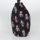 PRADA Tote Bag Nylon Black Silver Auth ep7424-4