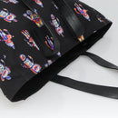 PRADA Tote Bag Nylon Black Silver Auth ep7424-6