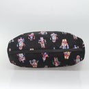 PRADA Tote Bag Nylon Black Silver Auth ep7424-5