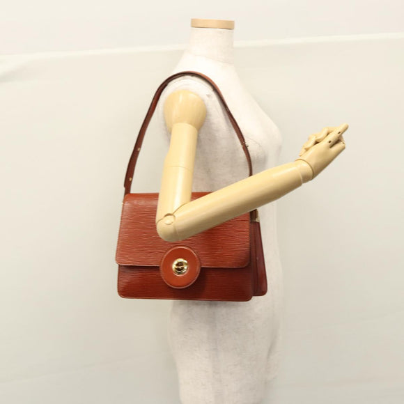 LOUIS VUITTON Epi Free Run Shoulder Bag Brown M52403 LV Auth ep7427