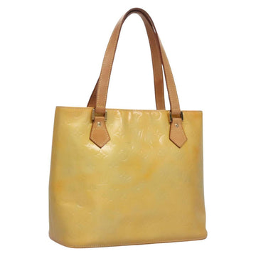 LOUIS VUITTON Monogram Vernis Houston Hand Bag Gris M91053 LV Auth ep7454