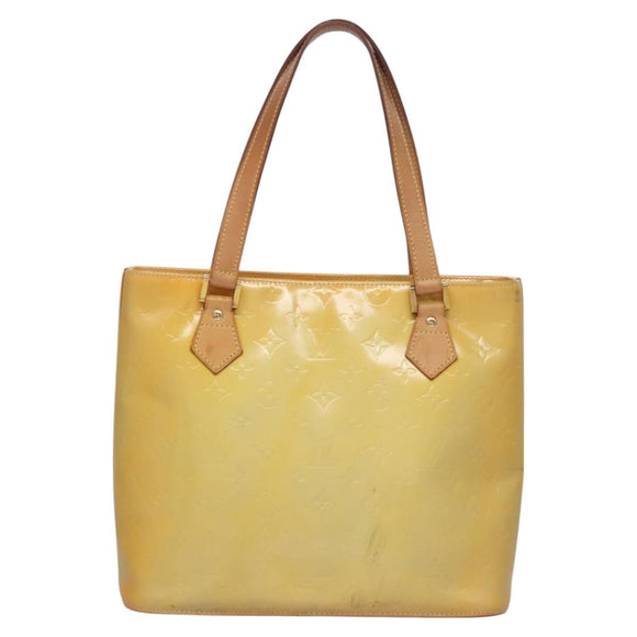 LOUIS VUITTON Monogram Vernis Houston Hand Bag Gris M91053 LV Auth ep7454