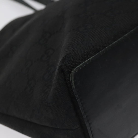 GUCCI GG Canvas Tote Bag Black 31244 Auth ep7480