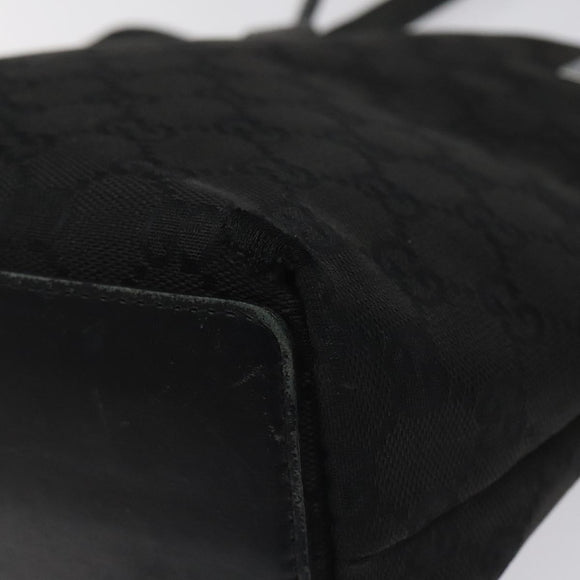 GUCCI GG Canvas Tote Bag Black 31244 Auth ep7480