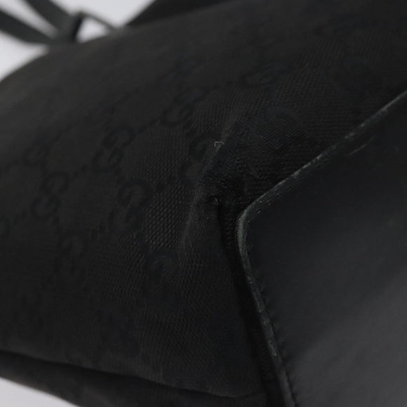 GUCCI GG Canvas Tote Bag Black 31244 Auth ep7480