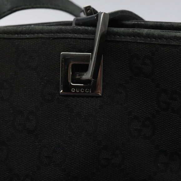 GUCCI GG Canvas Tote Bag Black 31244 Auth ep7480