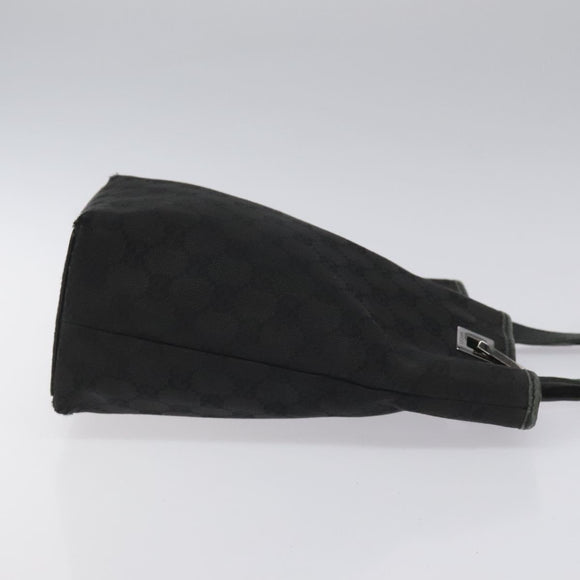 GUCCI GG Canvas Tote Bag Black 31244 Auth ep7480