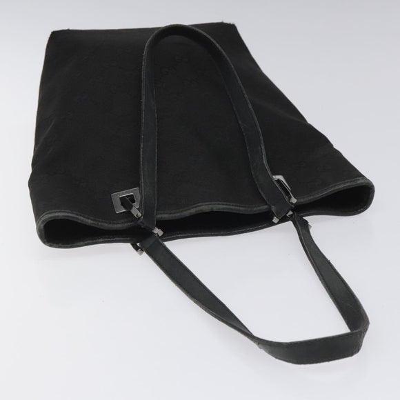 GUCCI GG Canvas Tote Bag Black 31244 Auth ep7480