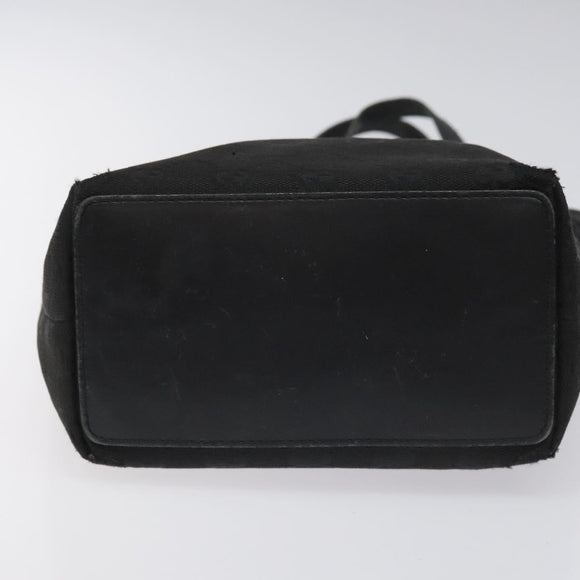 GUCCI GG Canvas Tote Bag Black 31244 Auth ep7480