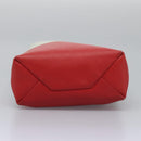 CELINE Tote Bag Leather 2way Red Auth ep7482-5