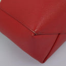CELINE Tote Bag Leather 2way Red Auth ep7482-14