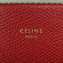 CELINE Tote Bag Leather 2way Red Auth ep7482-17