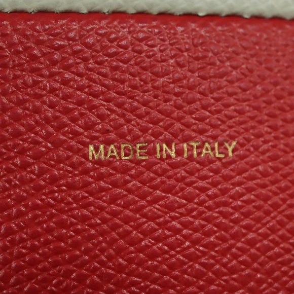 CELINE Tote Bag Leather 2way Red Auth ep7482