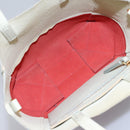 CELINE Tote Bag Leather 2way Red Auth ep7482-11