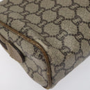 GUCCI GG Plus Supreme Shoulder Bag PVC Leather Beige Auth ep7483-16