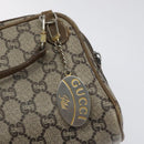 GUCCI GG Plus Supreme Shoulder Bag PVC Leather Beige Auth ep7483-18