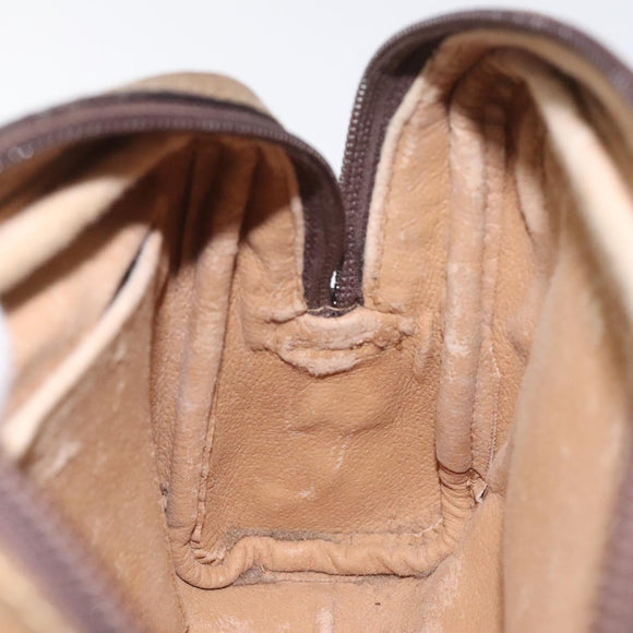 GUCCI GG Plus Supreme Shoulder Bag PVC Leather Beige Auth ep7483