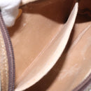 GUCCI GG Plus Supreme Shoulder Bag PVC Leather Beige Auth ep7483-21