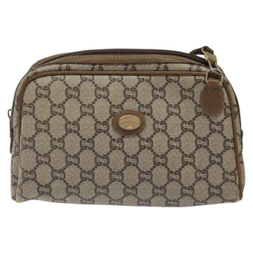 GUCCI GG Plus Supreme Shoulder Bag PVC Leather Beige Auth ep7483 - 0