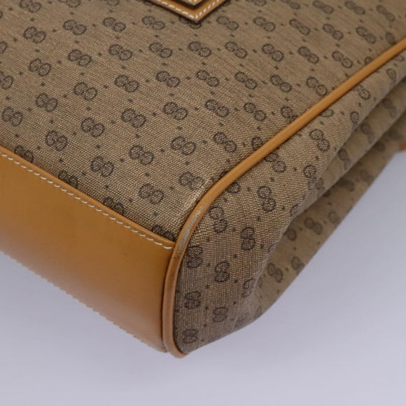 GUCCI Micro GG Supreme Shoulder Bag PVC Beige Gold 001 115 1199 Auth ep7488