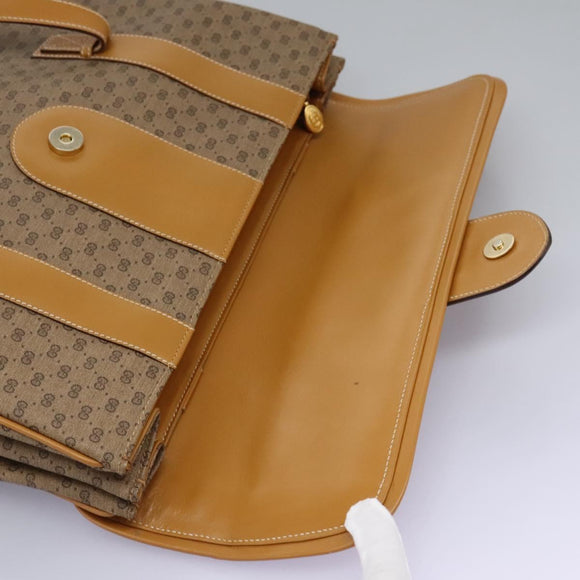 GUCCI Micro GG Supreme Shoulder Bag PVC Beige Gold 001 115 1199 Auth ep7488