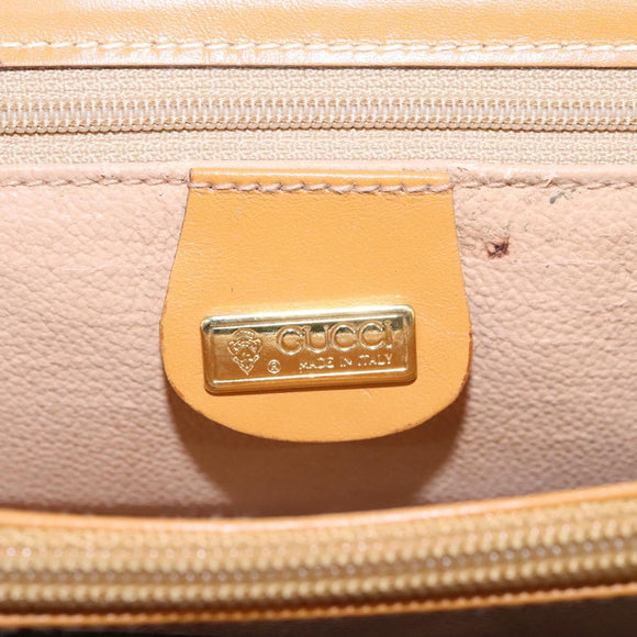 GUCCI Micro GG Supreme Shoulder Bag PVC Beige Gold 001 115 1199 Auth ep7488