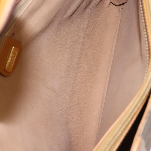 GUCCI Micro GG Supreme Shoulder Bag PVC Beige Gold 001 115 1199 Auth ep7488