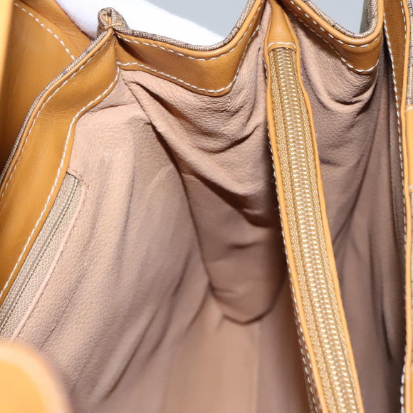 GUCCI Micro GG Supreme Shoulder Bag PVC Beige Gold 001 115 1199 Auth ep7488